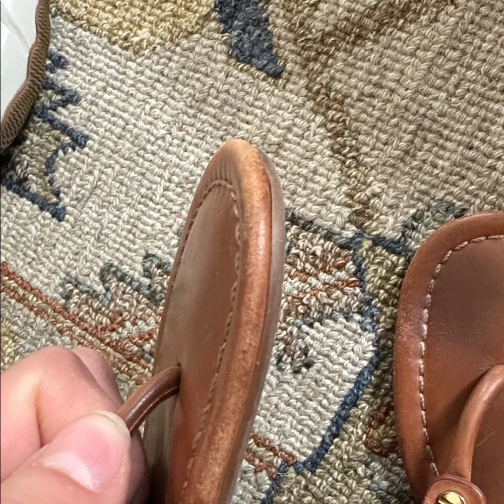 Tory Burch Brown Leather Sandals sz 9